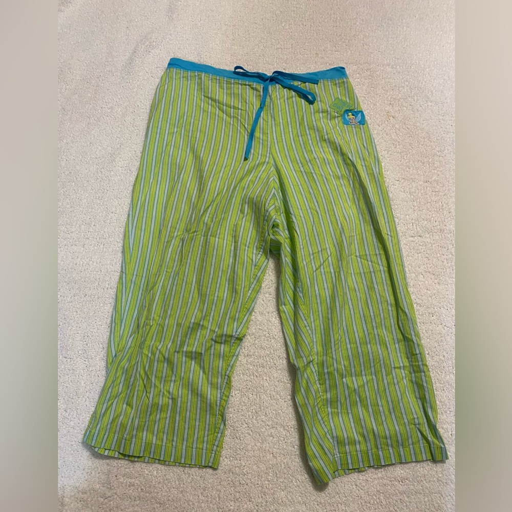 Disney Green and Teal Striped Pajama Pants